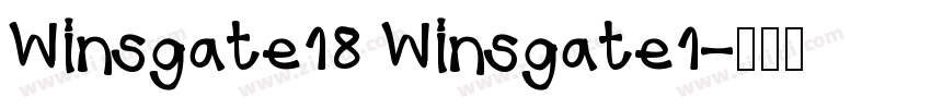 Winsgate18 Winsgate1字体转换